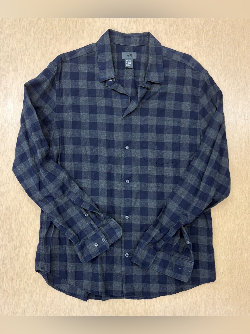 H&M striped flannel shirt